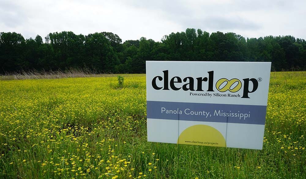 Clearloop logo and field