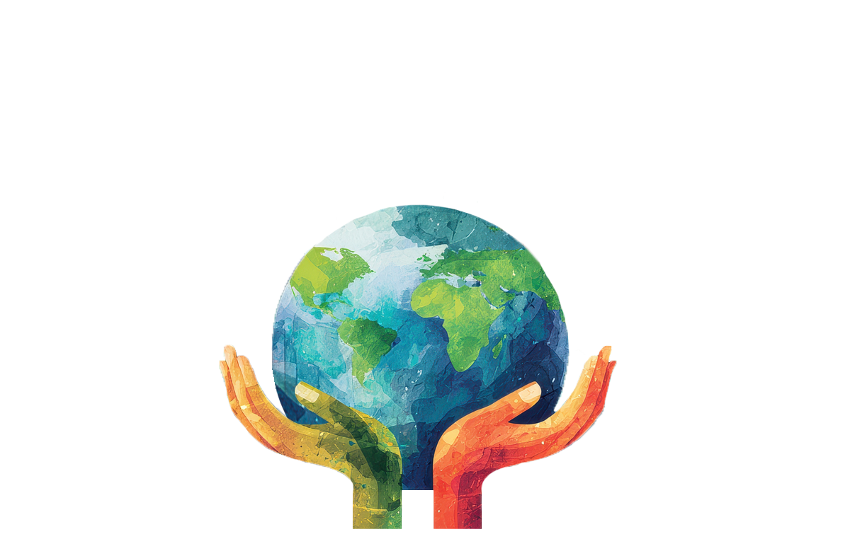 Globe in outstretched hands